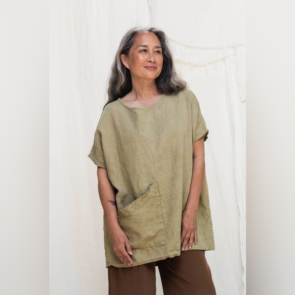 Elizabeth Suzann Harper Tunic mid weight linen - Picture 11 of 13